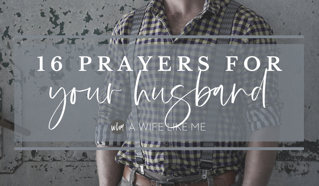 16 Prayers for Your Husband - Karen Friday - A Wife Like Me