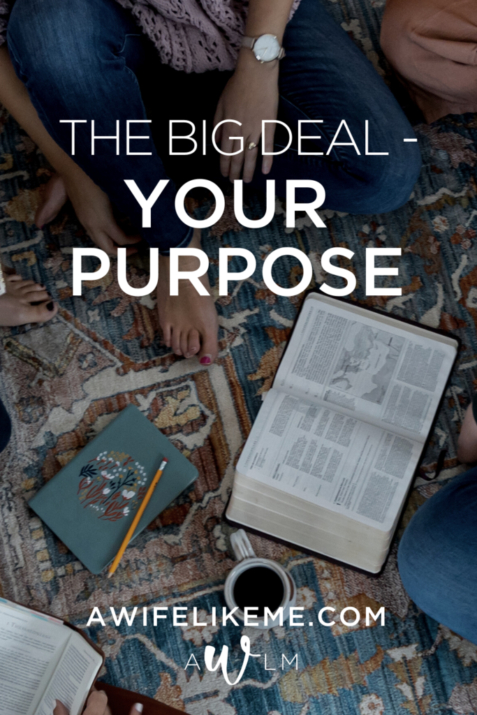 The big deal about your purpose.
