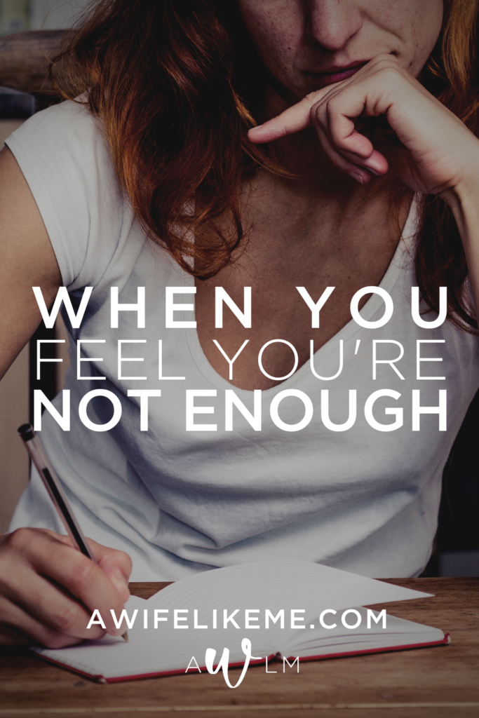 When You Feel You're Not Enough
