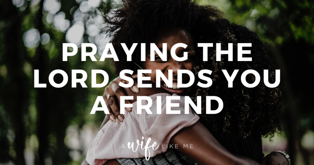 Praying the Lord Sends You a Friend